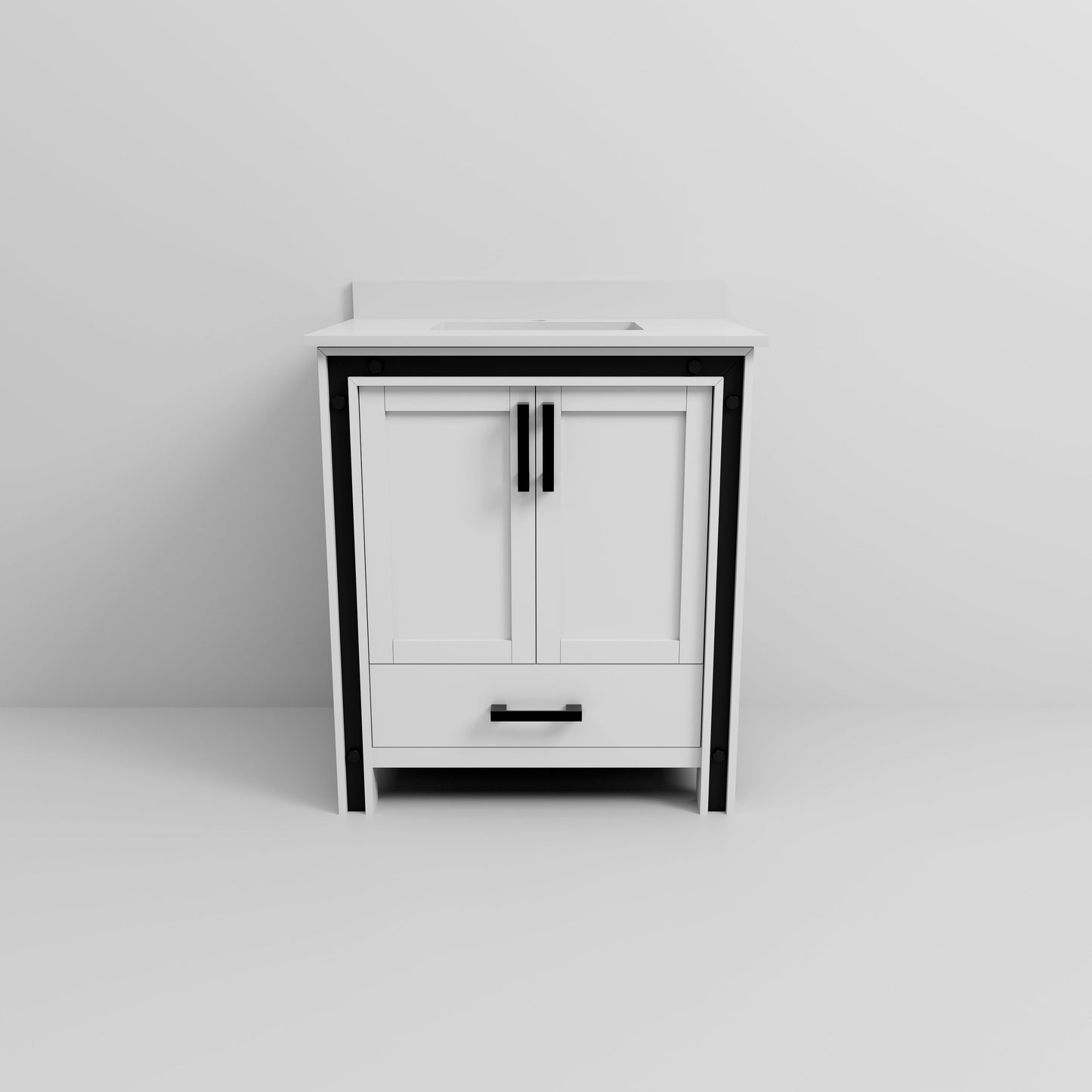 Ziva 30 in W x 22 in D White Bath Vanity