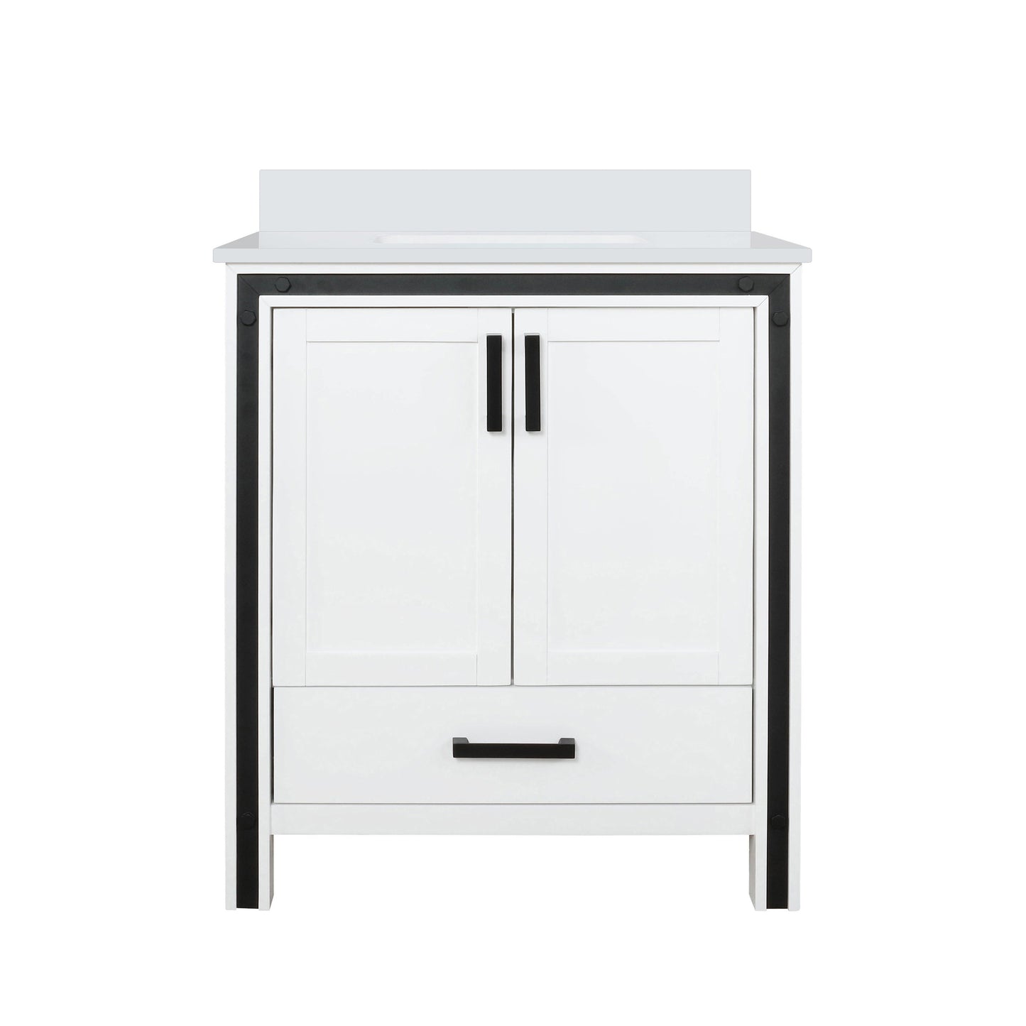 Ziva 30 in W x 22 in D White Bath Vanity