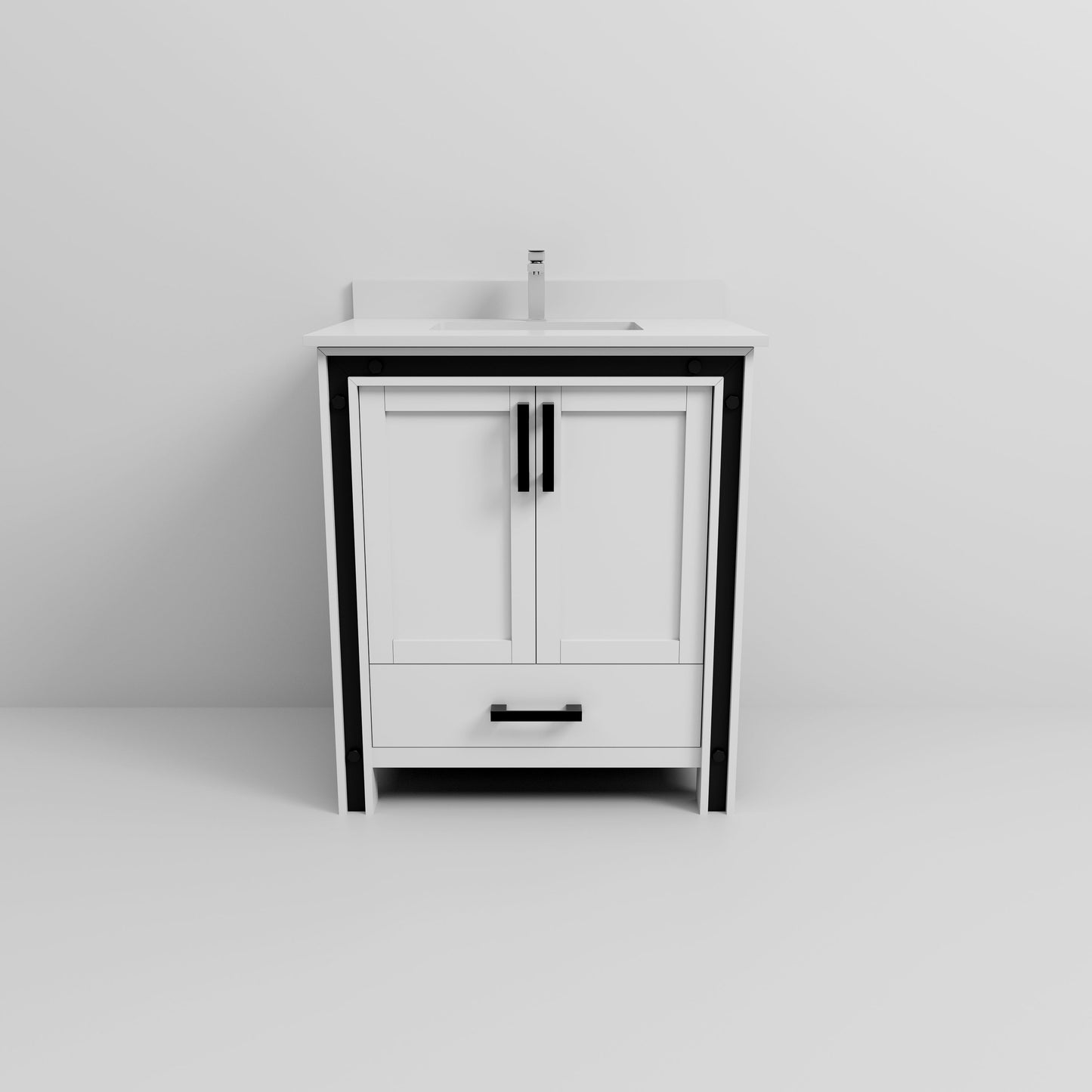 Ziva 30 in W x 22 in D White Bath Vanity