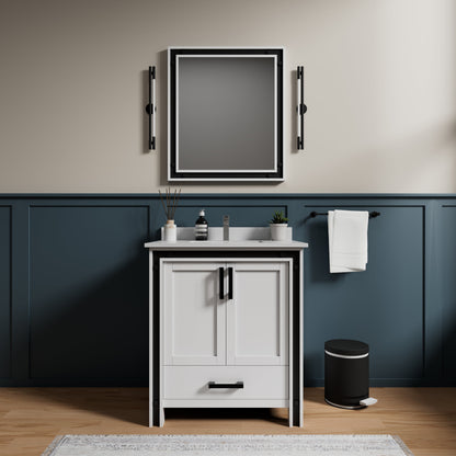 Ziva 30 in W x 22 in D White Bath Vanity