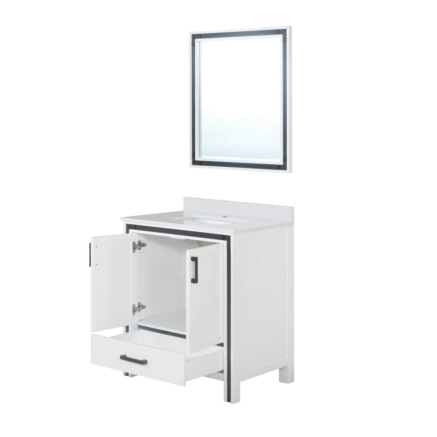 Ziva 30 in W x 22 in D White Bath Vanity