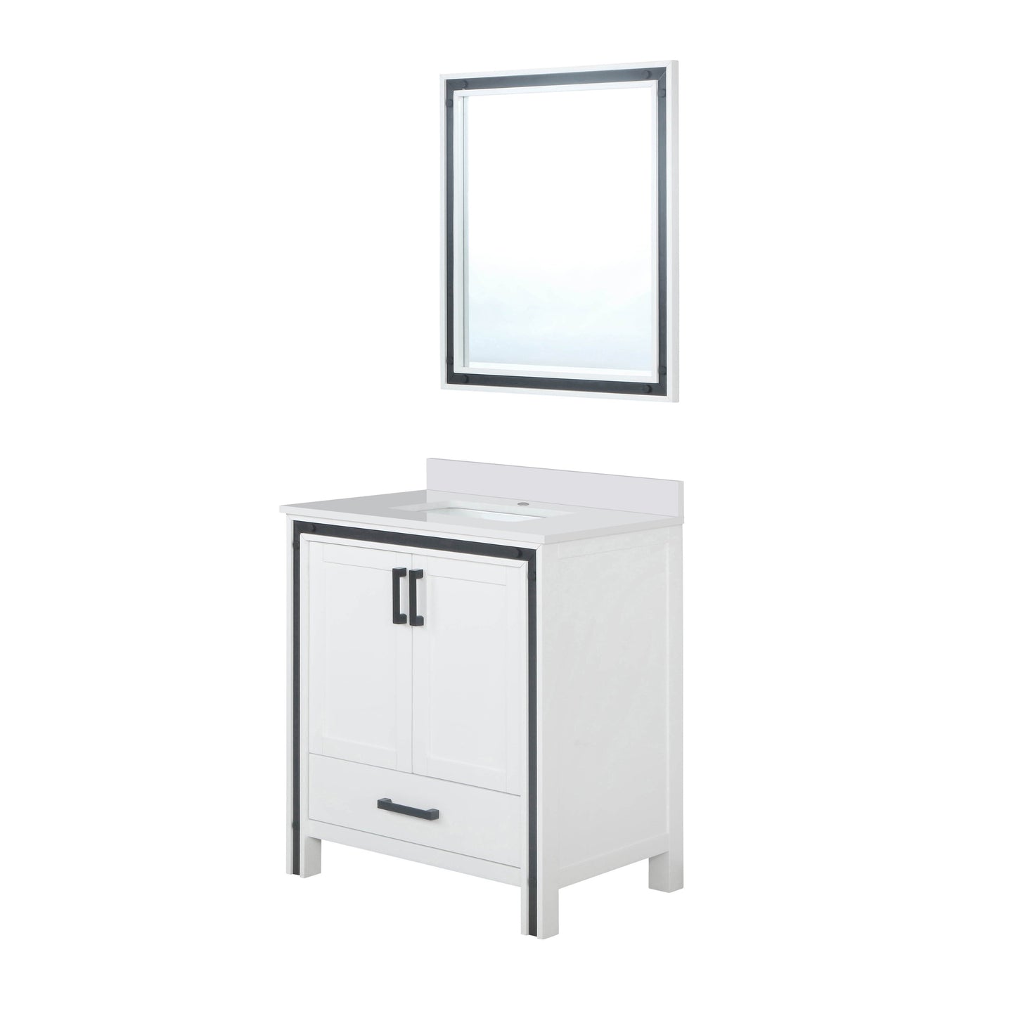 Ziva 30 in W x 22 in D White Bath Vanity