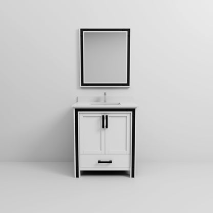 Ziva 30 in W x 22 in D White Bath Vanity