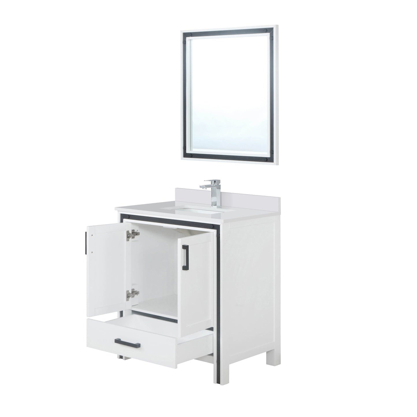 Ziva 30 in W x 22 in D White Bath Vanity