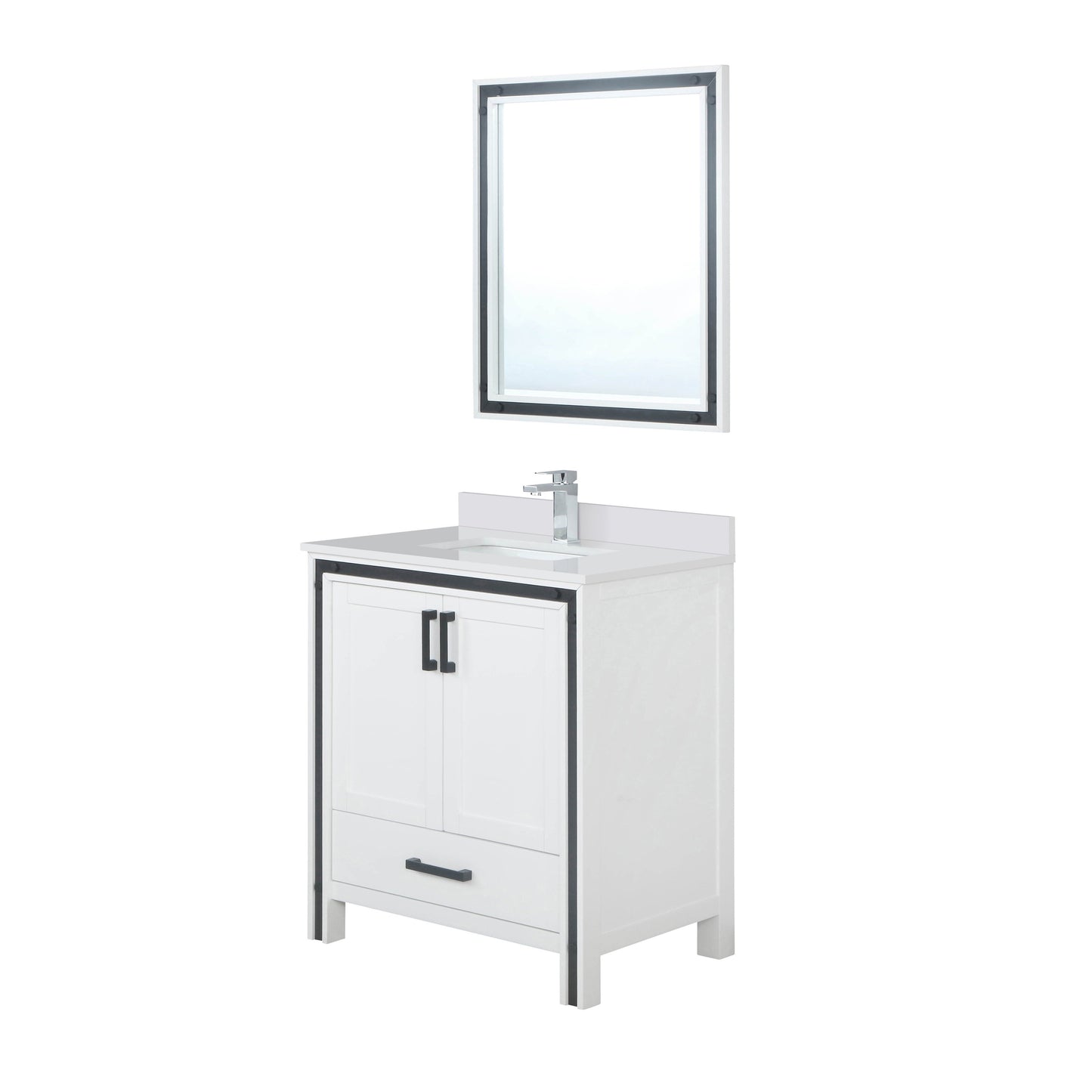 Ziva 30 in W x 22 in D White Bath Vanity