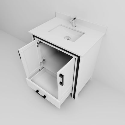 Ziva 30 in W x 22 in D White Bath Vanity