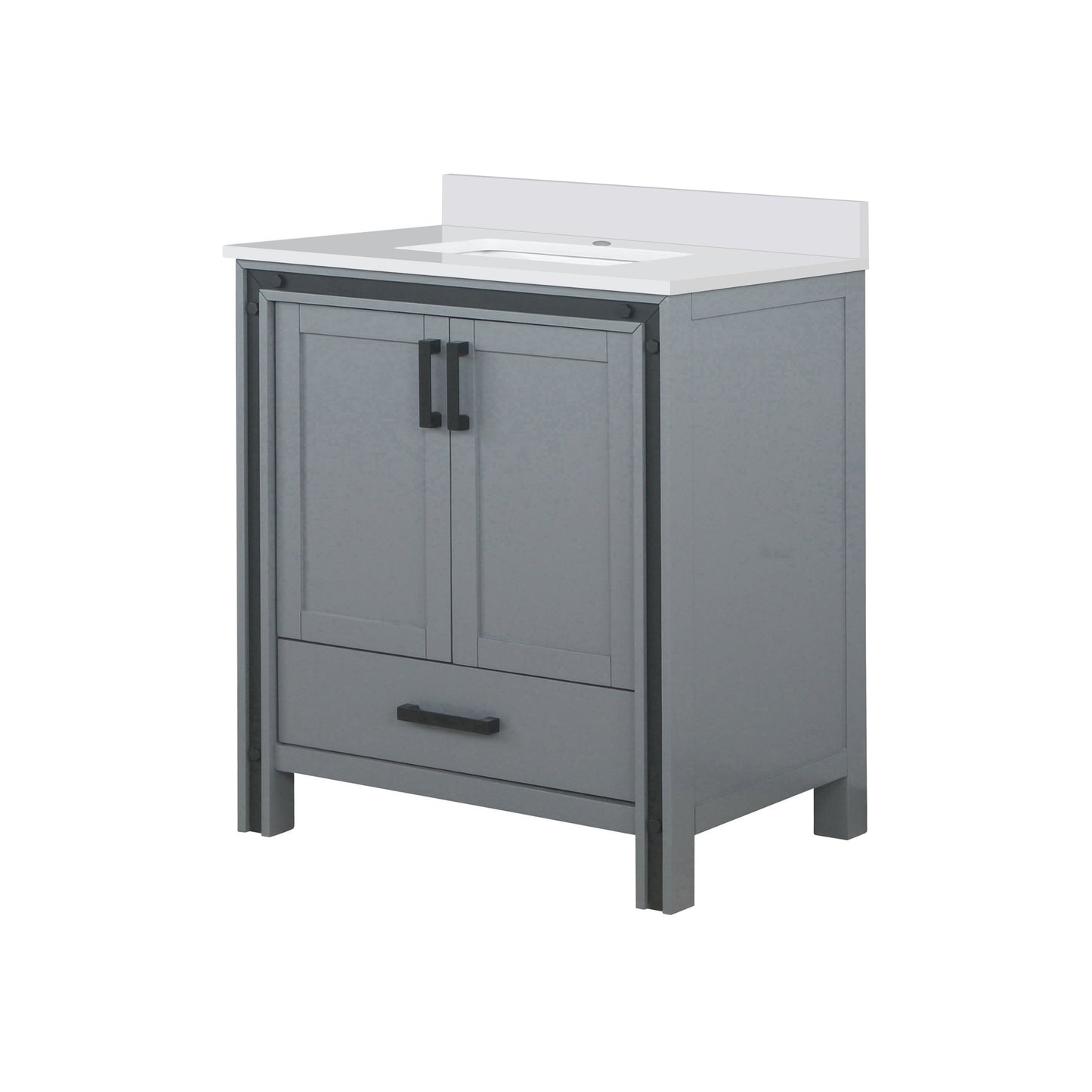 Ziva 30 in W x 22 in D Dark Grey Bath Vanity