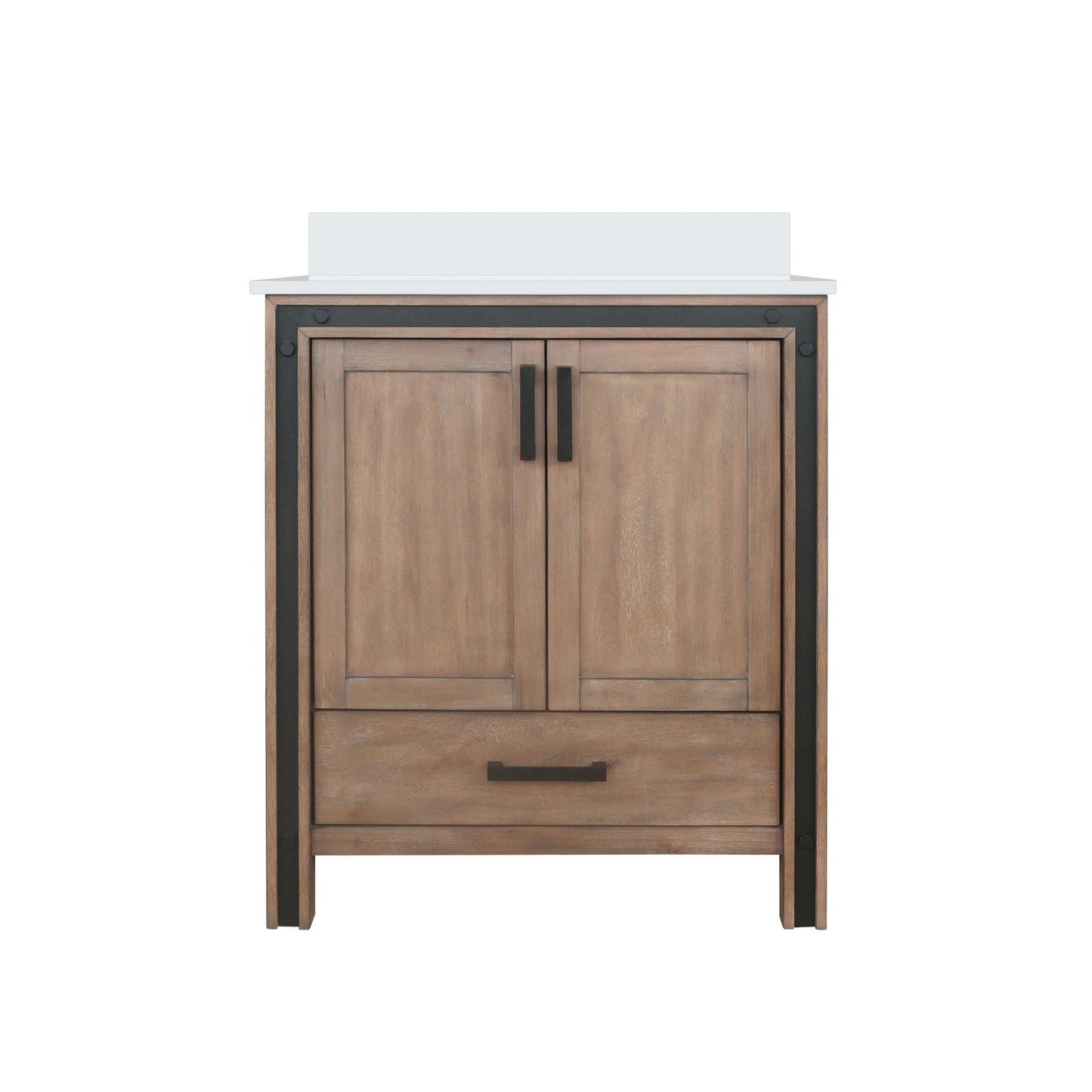 Ziva 30 in W x 22 in D Rustic Barnwood Bath Vanity