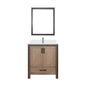 Ziva 30 in W x 22 in D Rustic Barnwood Bath Vanity