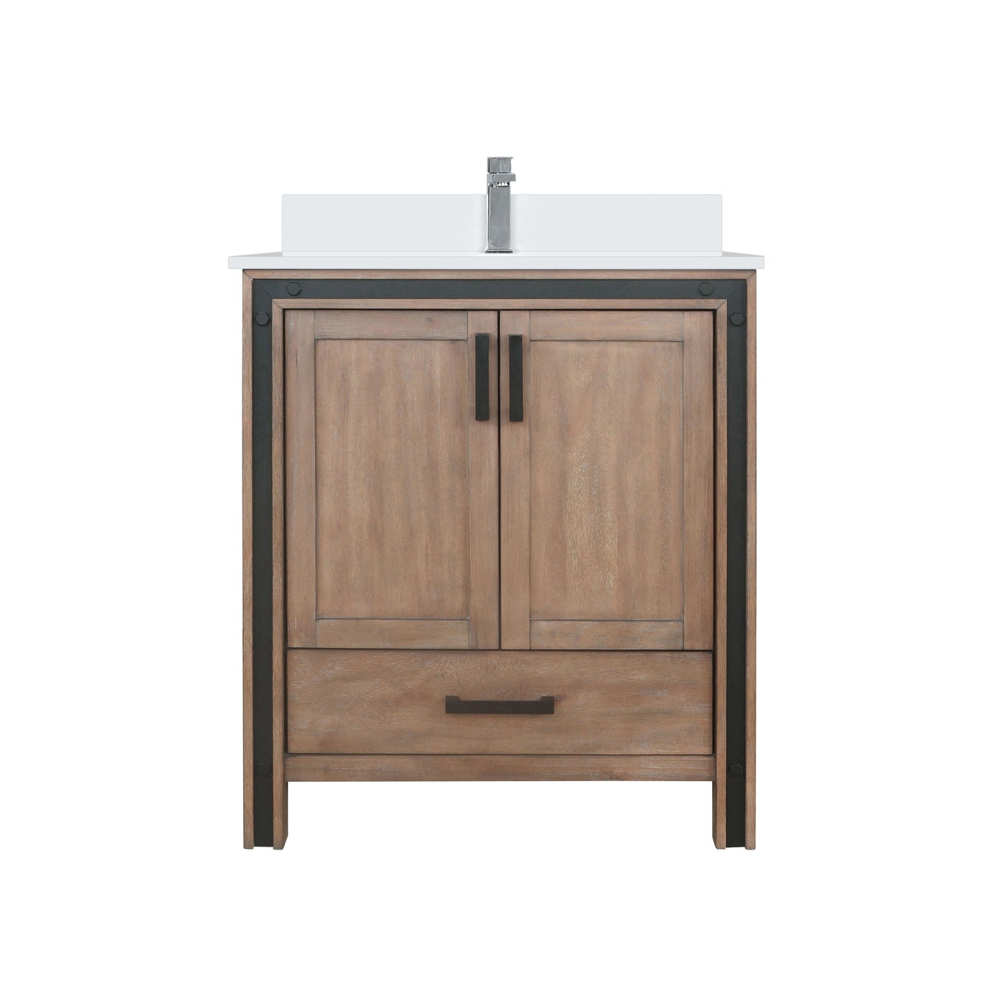 Ziva 30 in W x 22 in D Rustic Barnwood Bath Vanity