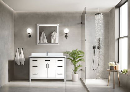 Ziva 48 in W x 22 in D White Bath Vanity