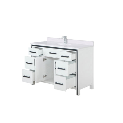 Ziva 48 in W x 22 in D White Bath Vanity