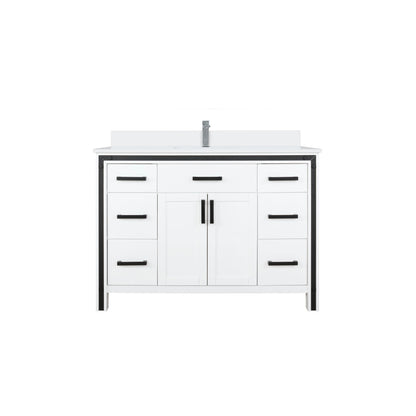 Ziva 48 in W x 22 in D White Bath Vanity