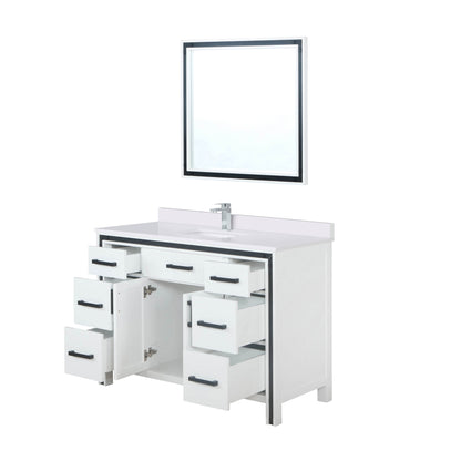 Ziva 48 in W x 22 in D White Bath Vanity
