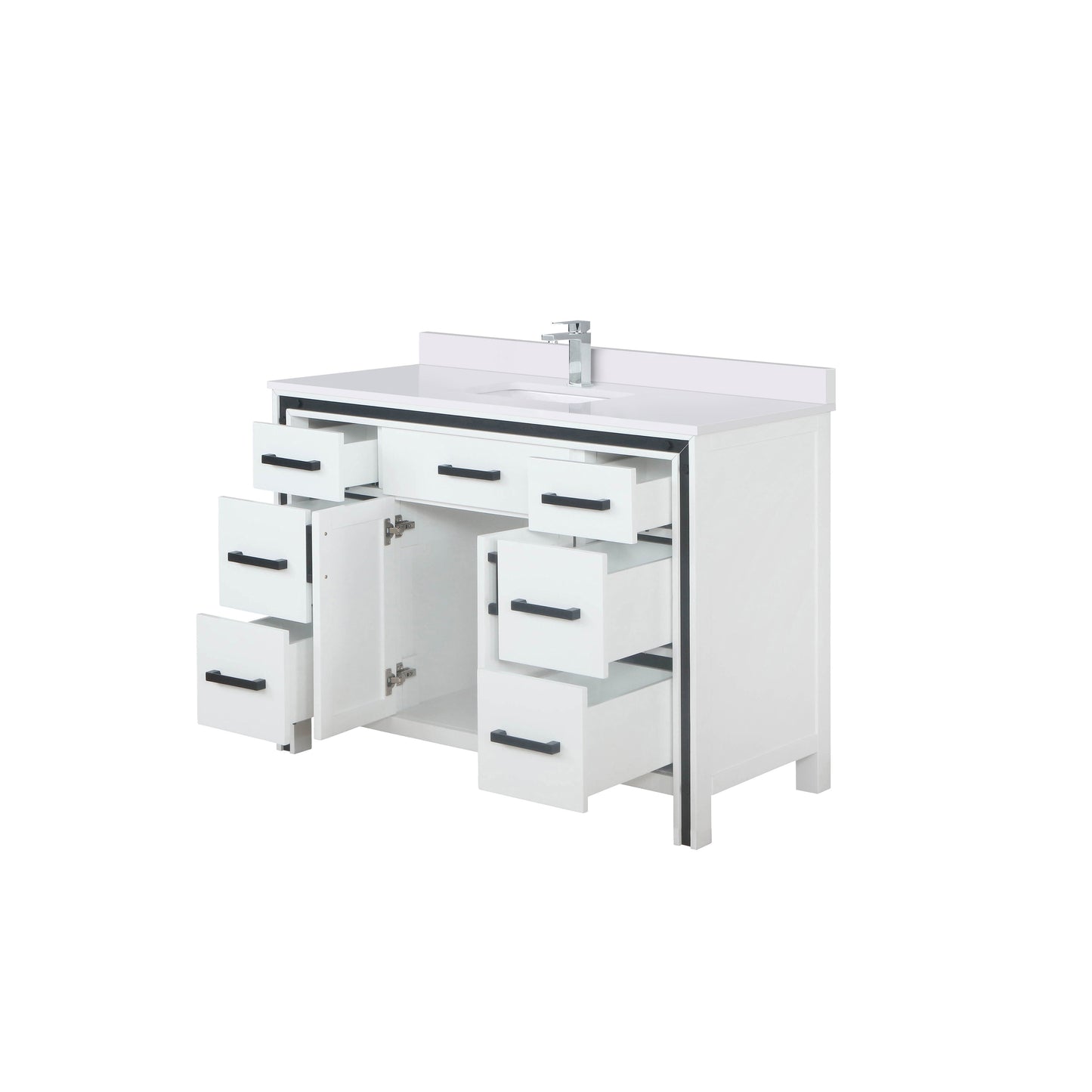 Ziva 48 in W x 22 in D White Bath Vanity