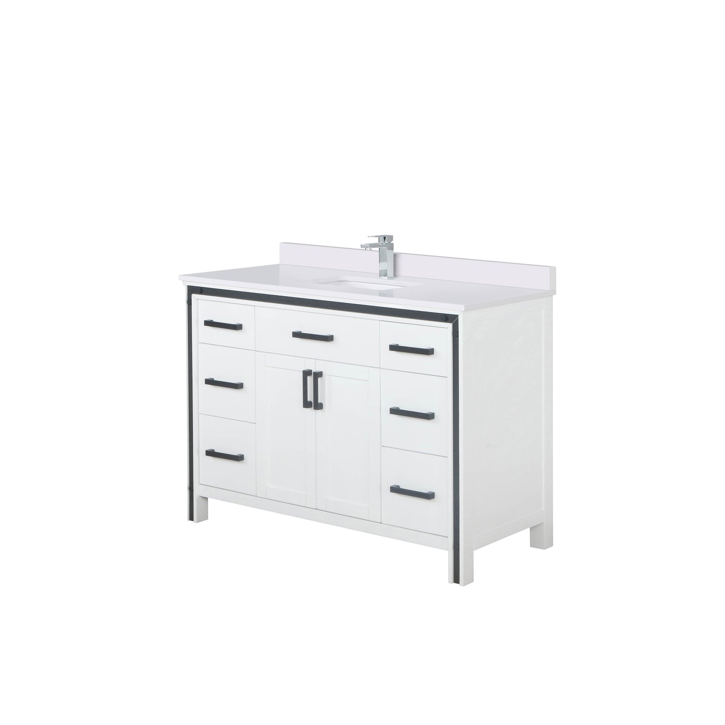 Ziva 48 in W x 22 in D White Bath Vanity