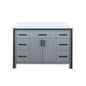 Ziva 48 in W x 22 in D Dark Grey Bath Vanity