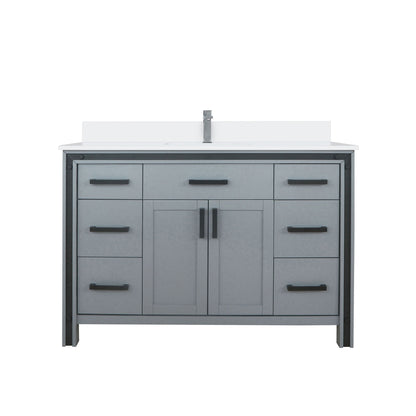 Ziva 48 in W x 22 in D Dark Grey Bath Vanity
