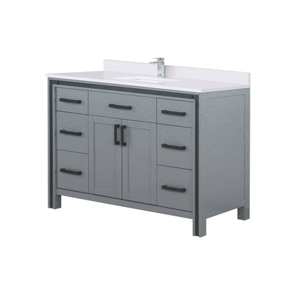 Ziva 48 in W x 22 in D Dark Grey Bath Vanity