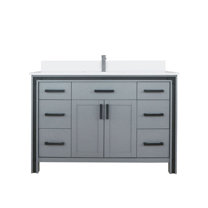 Ziva 48 in W x 22 in D Dark Grey Bath Vanity