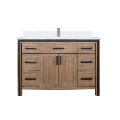 Ziva 48 in W x 22 in D Rustic Barnwood Bath Vanity