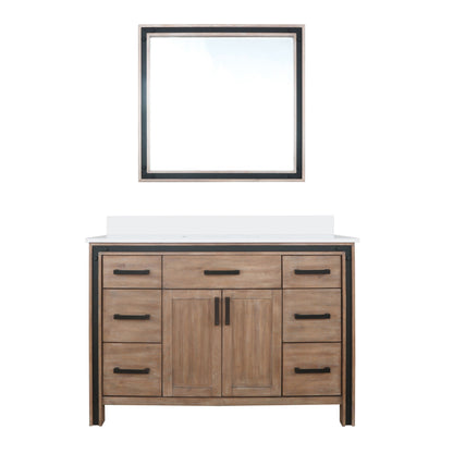 Ziva 48 in W x 22 in D Rustic Barnwood Bath Vanity