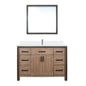 Ziva 48 in W x 22 in D Rustic Barnwood Bath Vanity