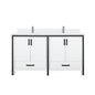 Ziva 60 in W x 22 in D White Double Bath Vanity