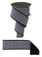 2.5"X10YD MINI CHECK/FUSED BLACK/WHITE
