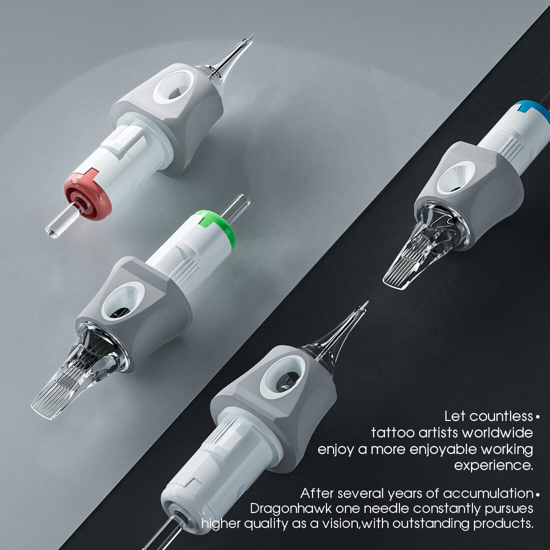 Box of 50-Dragonhawk Glide Extra Smooth Tattoo Cartridges Needles