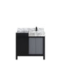 Zilara 36 in W x 22 in D Black and Grey Bath Vanity
