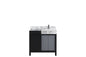 Zilara 36 in W x 22 in D Black and Grey Bath Vanity
