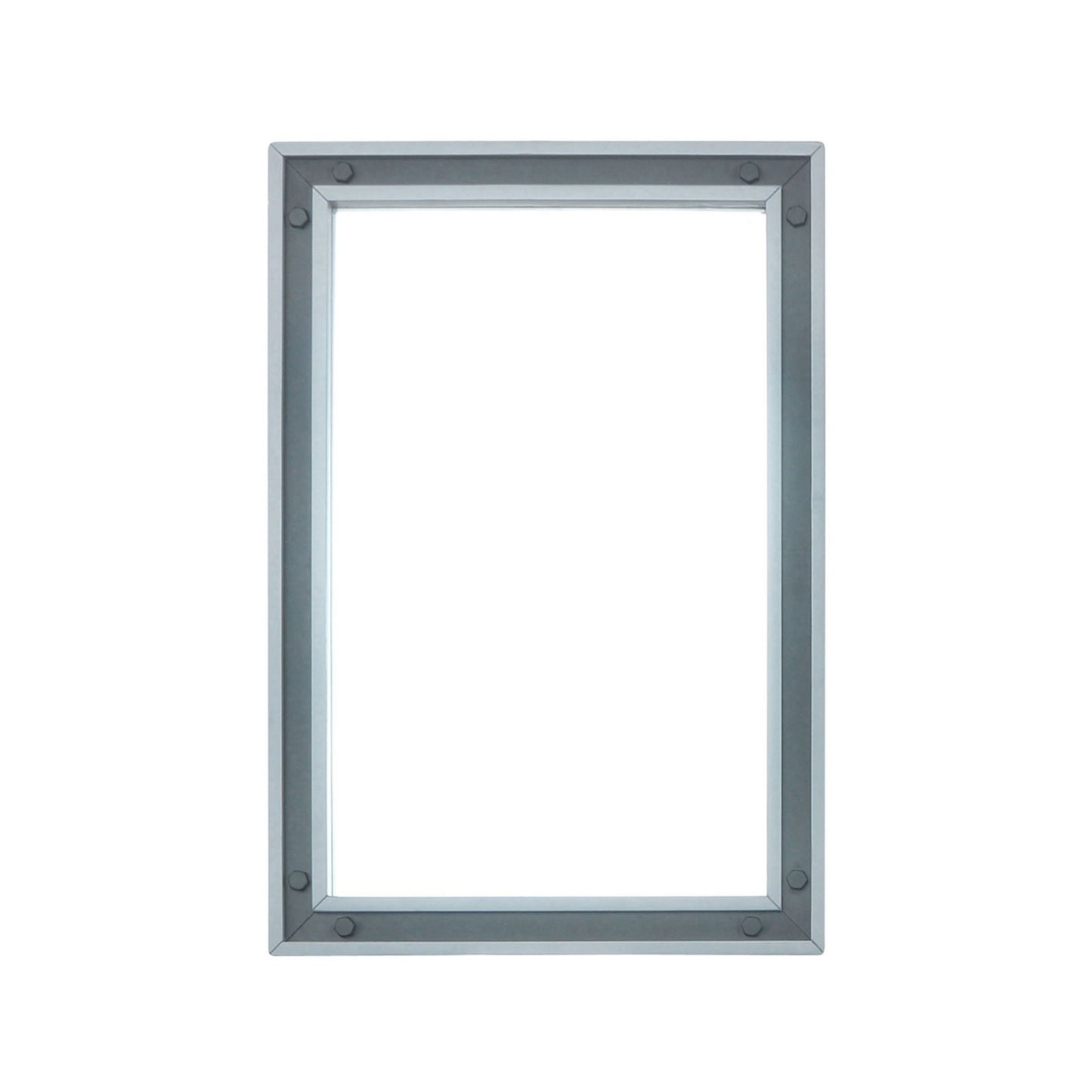 Ziva 22 in W x 32 in H Mirror with Black Metal Inlay