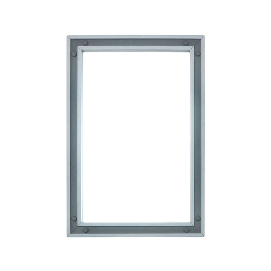 Ziva 22 in W x 32 in H Mirror with Black Metal Inlay