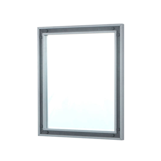 Ziva 28 in W x 32 in H Mirror with Black Metal Inlay