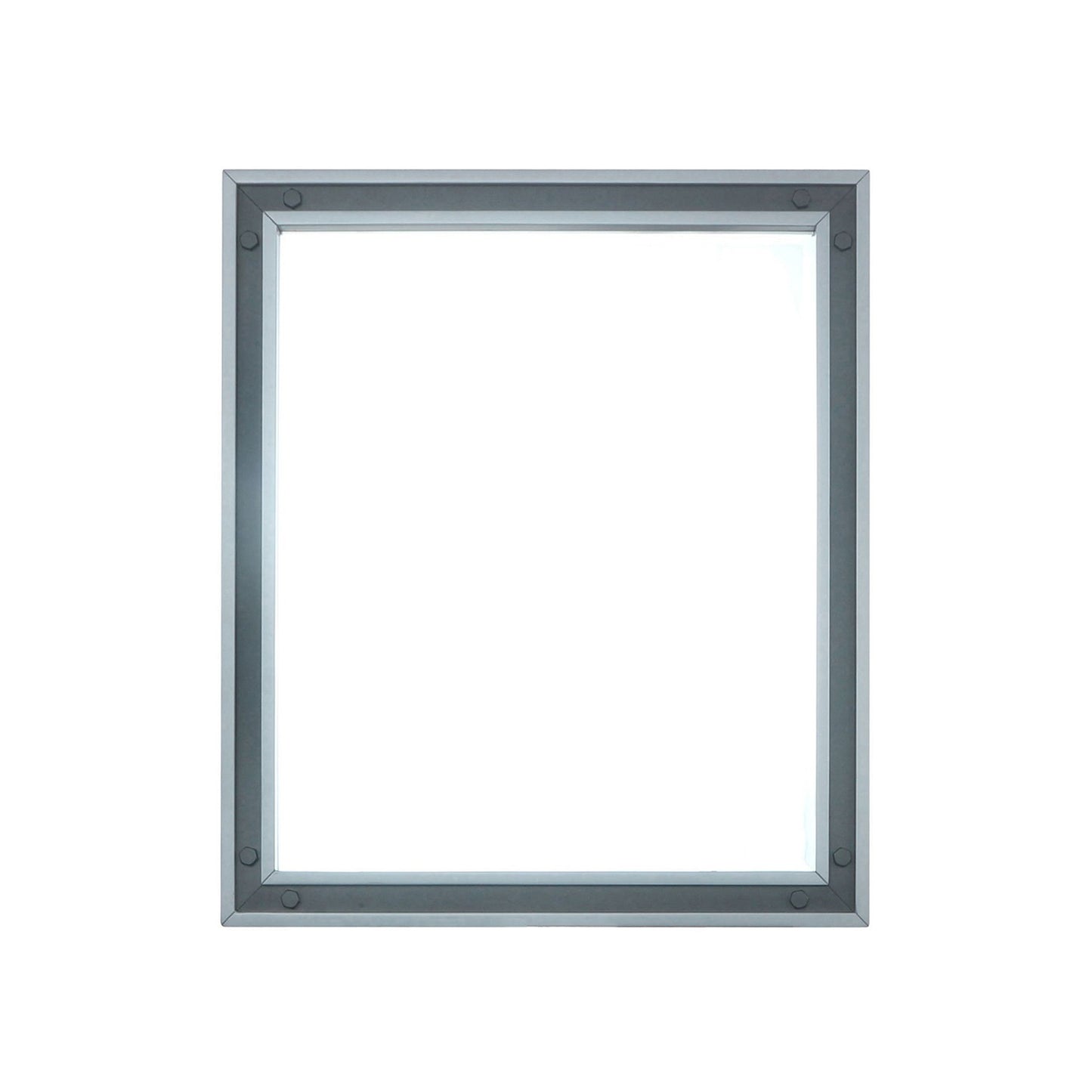 Ziva 28 in W x 32 in H Mirror with Black Metal Inlay