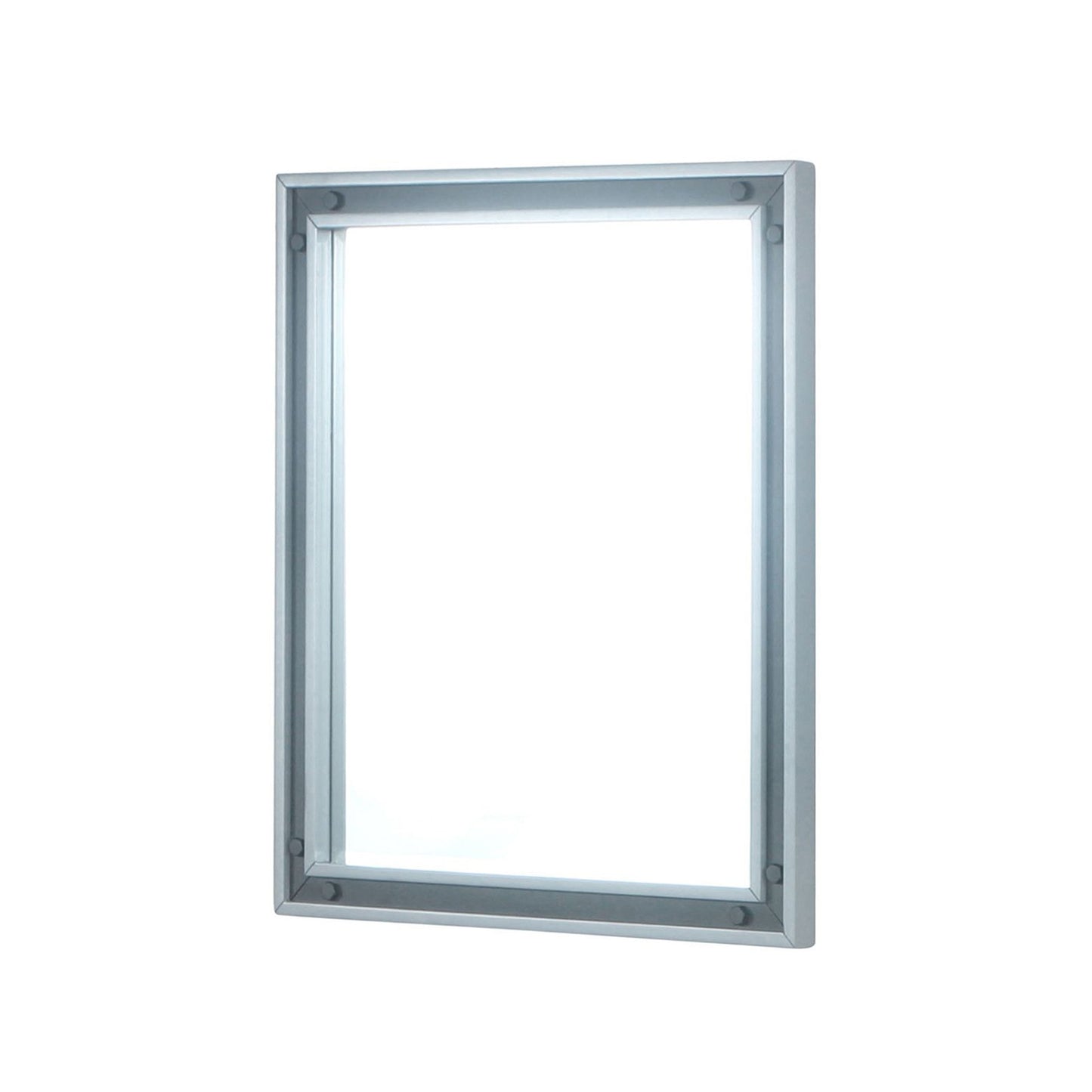 Ziva 30 in W x 32 in H Mirror with Black Metal Inlay