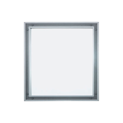 Ziva 34 in W x 32 in H Mirror with Black Metal Inlay