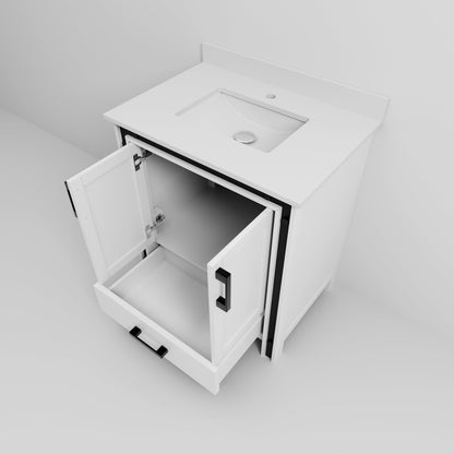 Ziva 30 in W x 22 in D White Bath Vanity