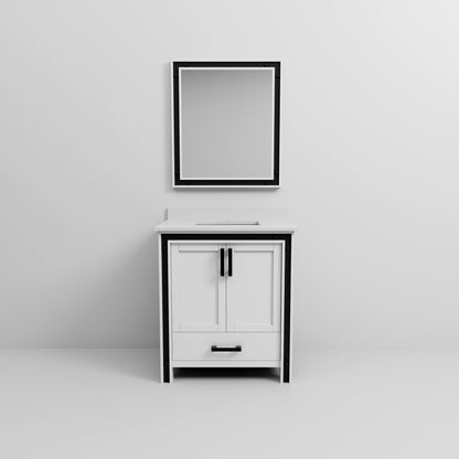 Ziva 30 in W x 22 in D White Bath Vanity