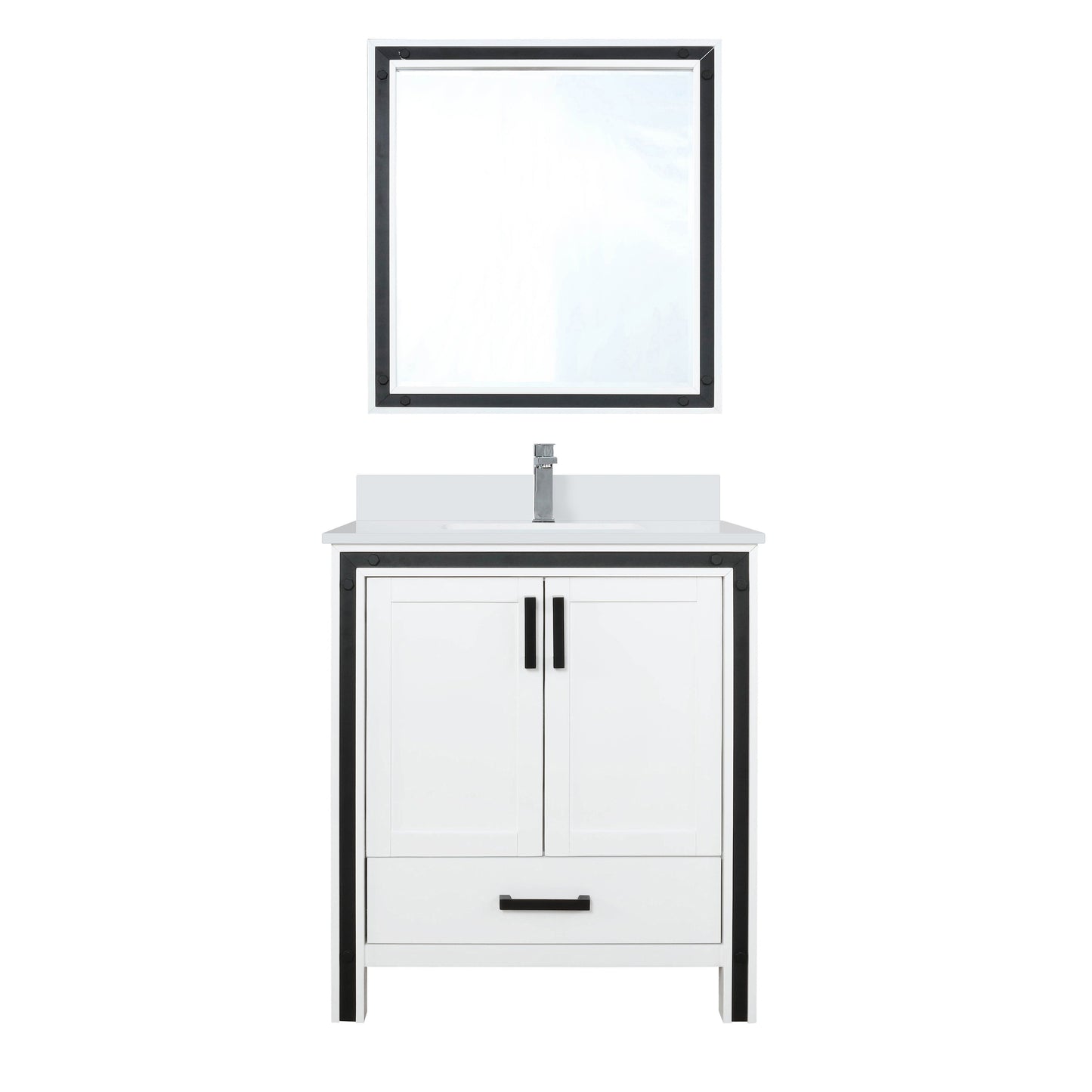 Ziva 30 in W x 22 in D White Bath Vanity