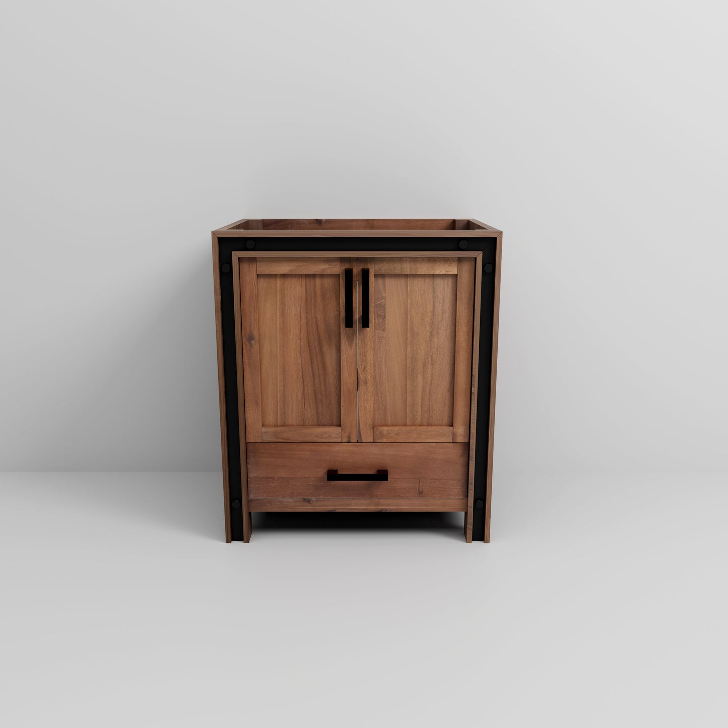 Ziva 30 in W x 22 in D Rustic Barnwood Bath Vanity