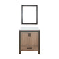 Ziva 30 in W x 22 in D Rustic Barnwood Bath Vanity