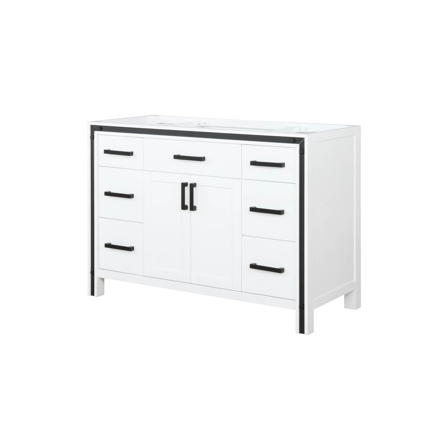 Ziva 48 in W x 22 in D White Bath Vanity