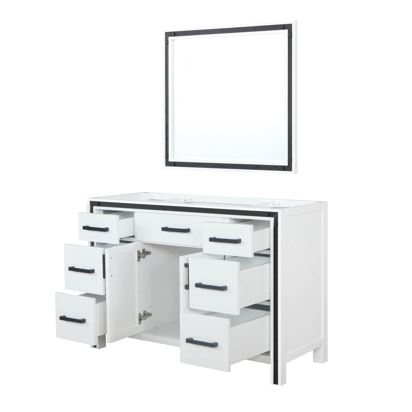 Ziva 48 in W x 22 in D White Bath Vanity