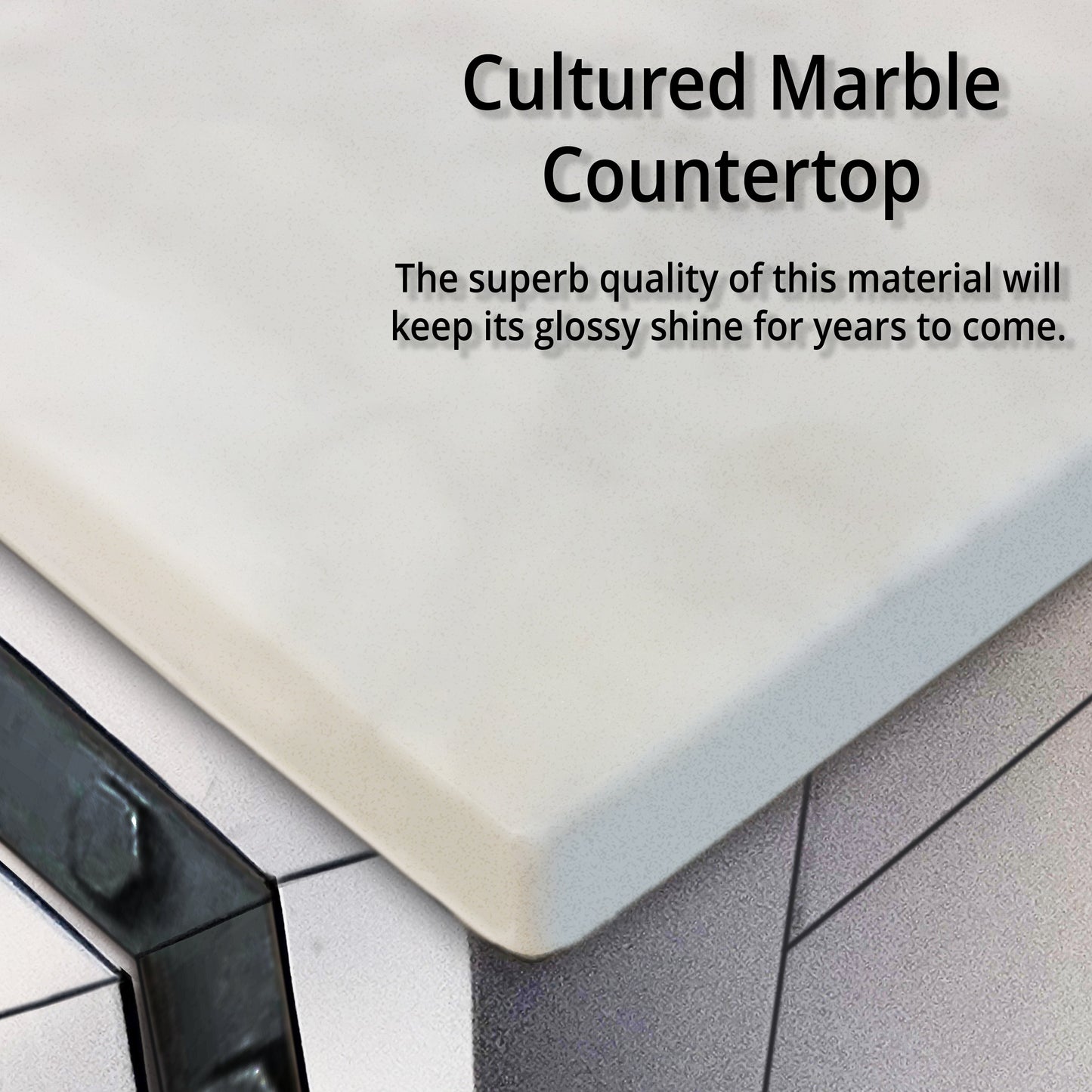 Ziva 48 in W x 22 in D White Bath Vanity