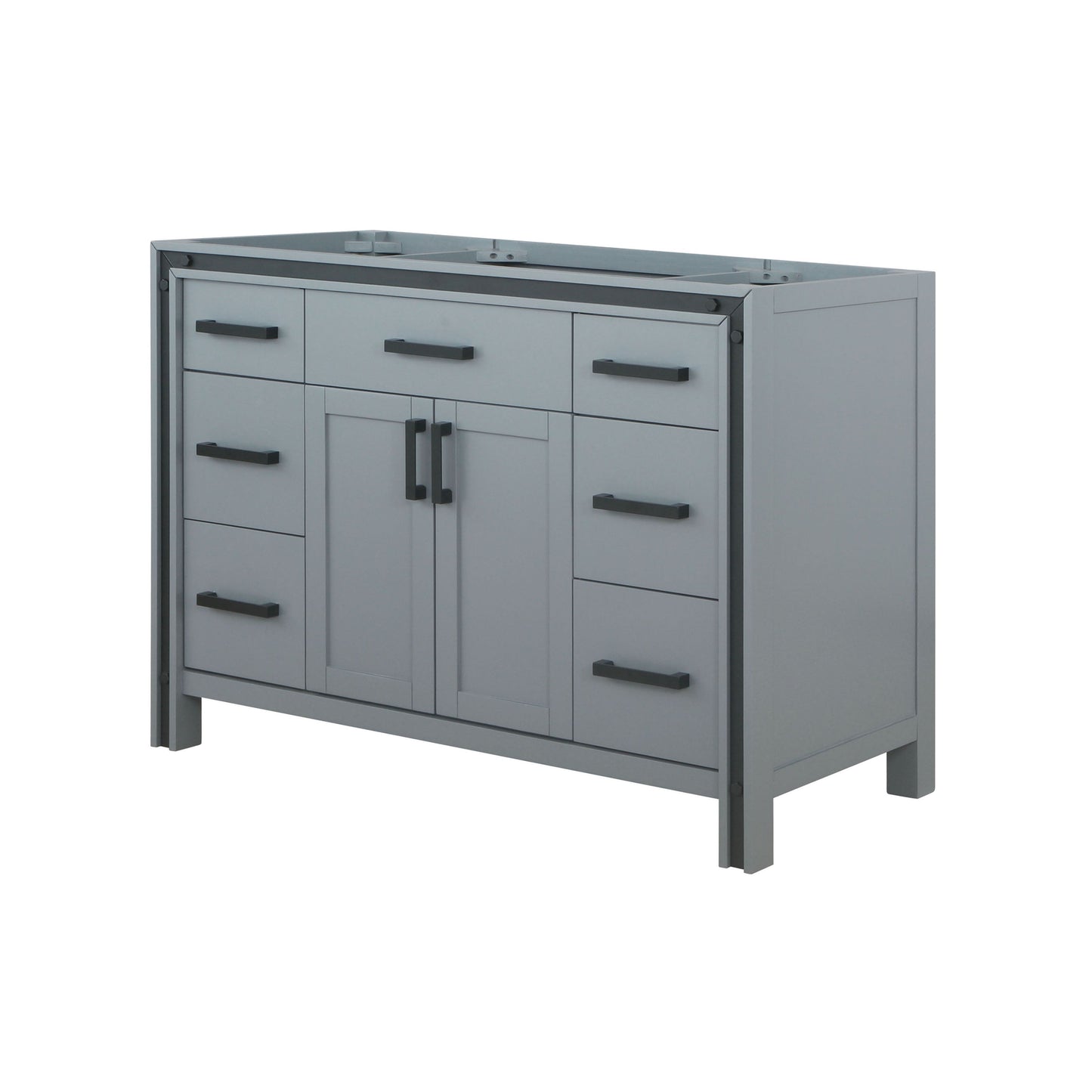 Ziva 48 in W x 22 in D Dark Grey Bath Vanity
