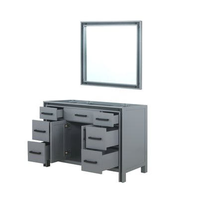 Ziva 48 in W x 22 in D Dark Grey Bath Vanity