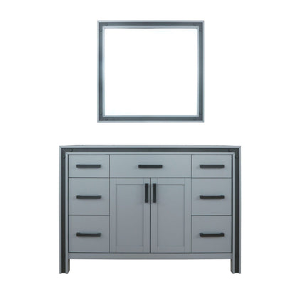 Ziva 48 in W x 22 in D Dark Grey Bath Vanity