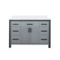 Ziva 48 in W x 22 in D Dark Grey Bath Vanity